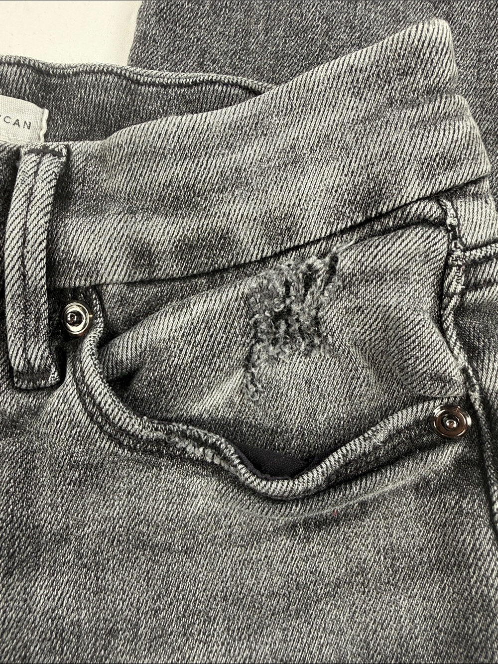 Good American Charcoal Skinny High-Rise Jeans - Picture 3 of 8